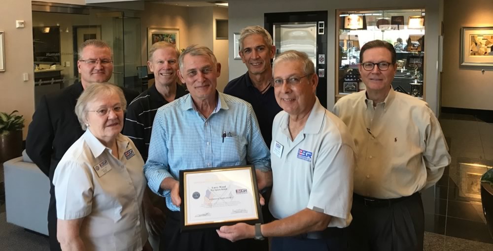 Texas MedClinic Pro Sports Rehab Director Larry Wood recognized for support of America’s National Guard and Reserve - Texas MedClinic Urgent Care
