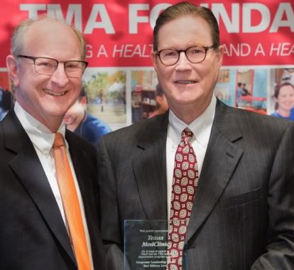Texas MedClinic receives Texas Medical Foundation Corporate Leadership Red Ribbon Award, Major Donor Award - Texas MedClinic