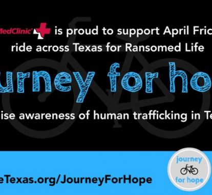 Texas MedClinic is proud to sponsor April Fricke, Journey For Hope and Ransomed Life - Texas MedClinic