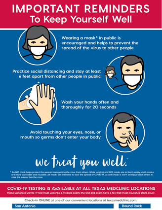 Important Reminders to Keep Yourself Well - Urgent Care Clinic - Texas MedClinic